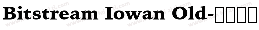 Bitstream Iowan Old字体转换